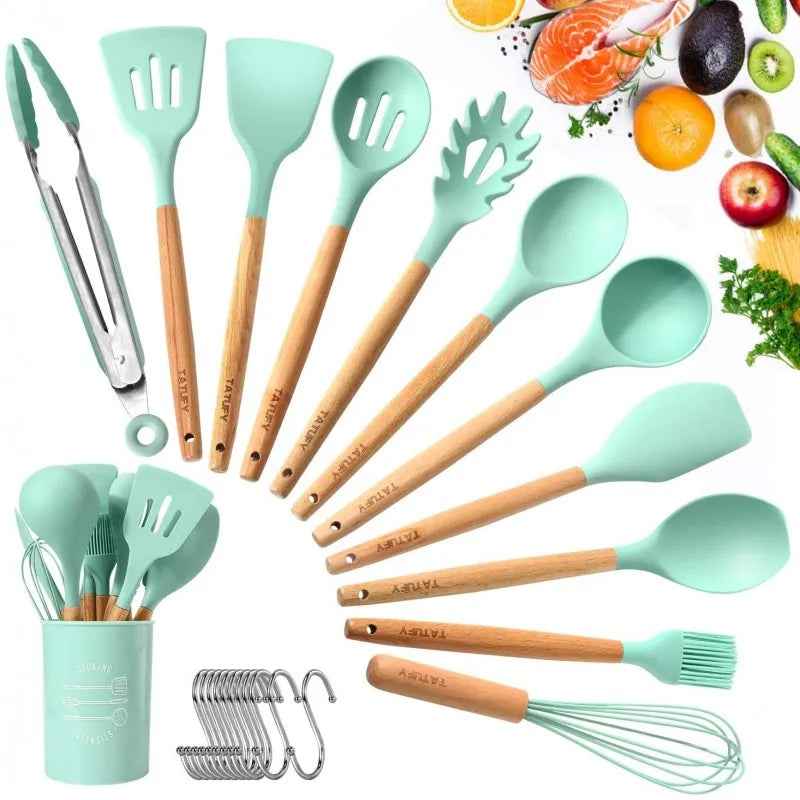 🍳 Kitchen Utensil Set 11 PCS with Holder - Livine Store