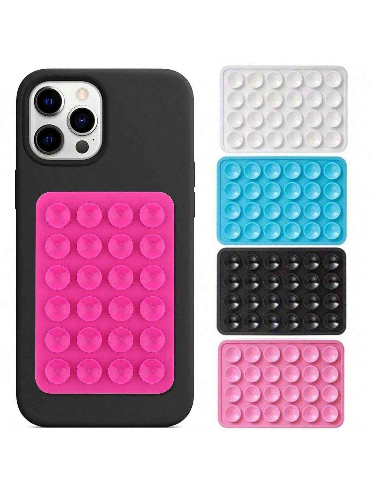 Stick & Grip Suction Cup Phone Holder | Reusable Silicone Pad | Random Color - Livine Store