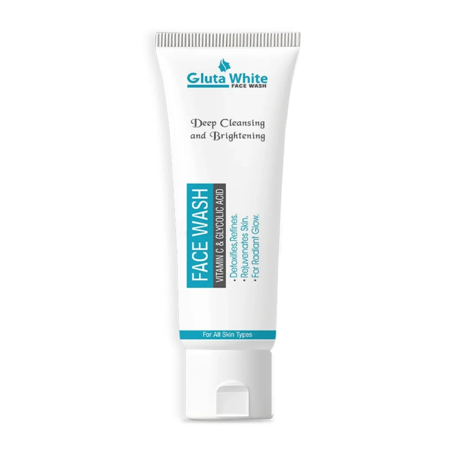 Gluta White Face Wash | Deep Cleansing Brightening Oil Control Gentle Daily Cleanser - Livine Store