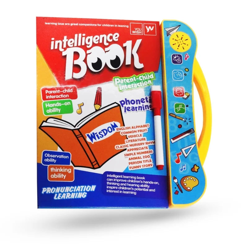 Intelligence Learning Book for Kids | Interactive Letters, Numbers & Sounds for Toddlers - Livine Store