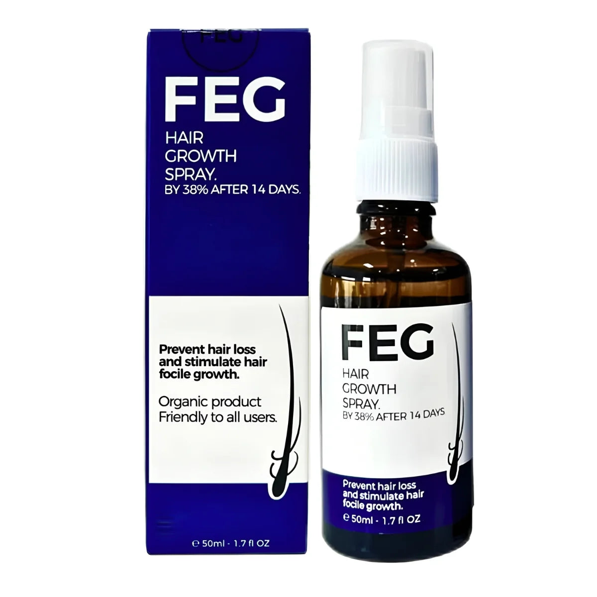 FEG Plus Hair Growth Spray 50ml | Anti-Hair Loss & Regrowth Solution - Livine Store