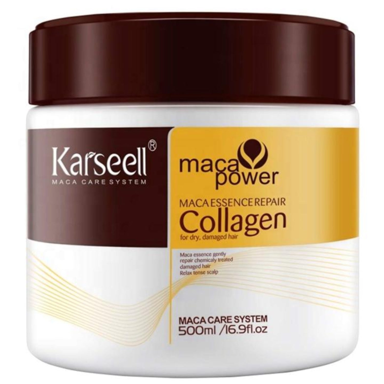 Karseell Collagen Deep Repair Hair Mask 500ml | Argan Oil & Collagen for Smooth, Shiny Hair - Livine Store