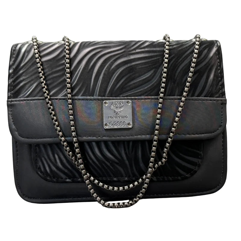Luxury Women’s Shoulder Bag in Charcoal Black Faux Leather for Casual, Work, and Formal Use - Livine Store