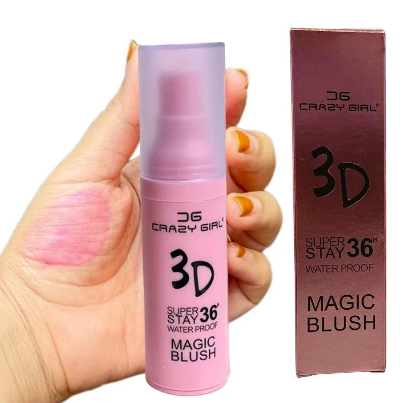 Crazy Girl 36H Magic Waterproof Blush | Long-Lasting 3D Glow Makeup for Girls & Women - Livine Store