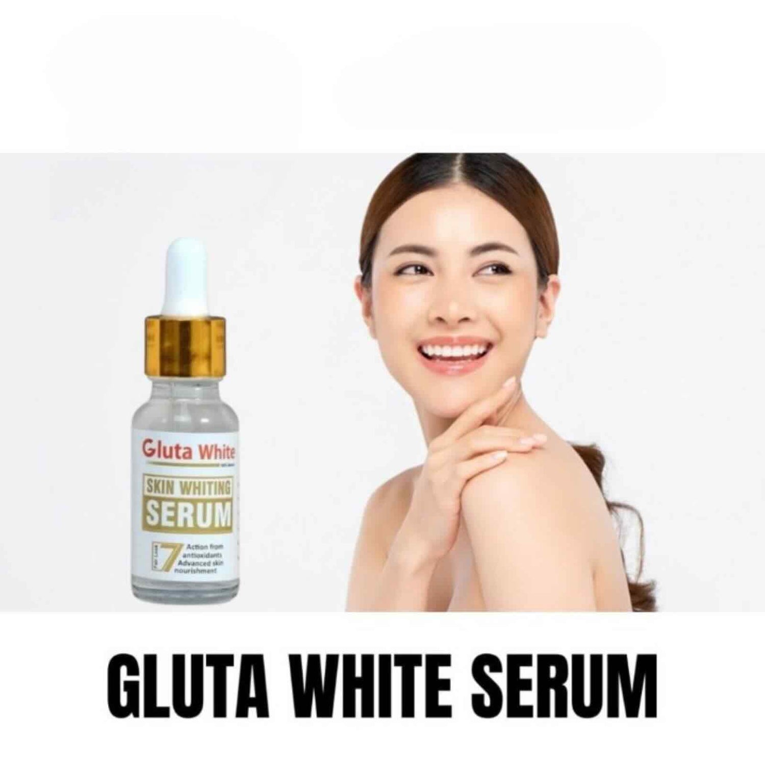 Gluta White Face Glowing Serum | Glutathione Brightening Hydrating 30ml Skincare - Livine Store