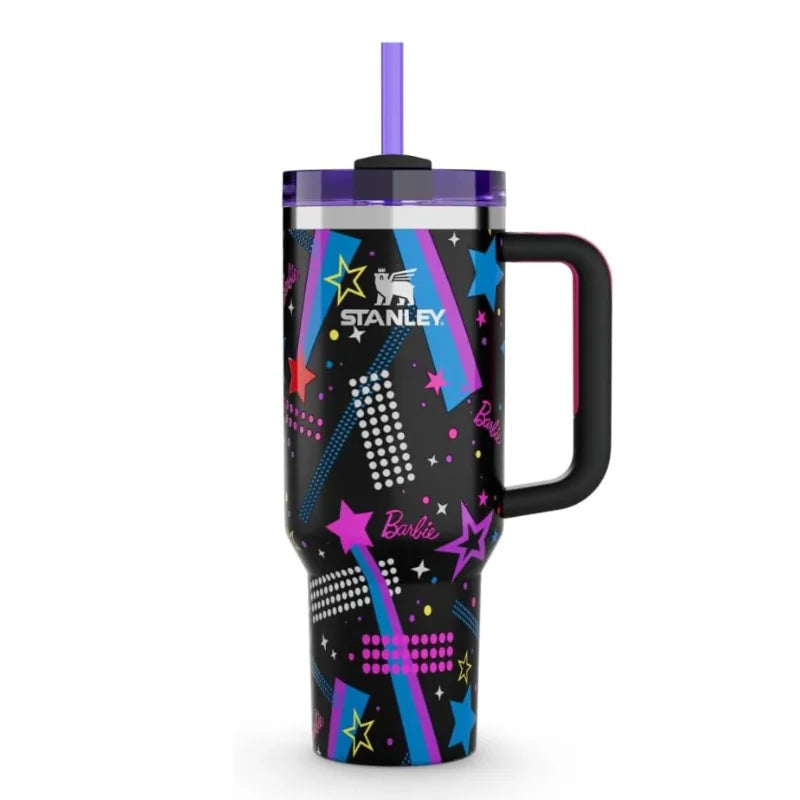 Black Stylish Stanley Barbie Tumbler H2.0 Tumbler 1.18L Limited Edition Double Wall Vacuum Insulated - Livine Store