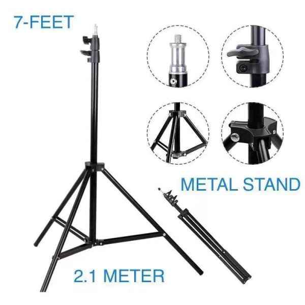 7 Ft Ring Light Stand for Photography & Video | Professional Grade Adjustable Stand - Livine Store