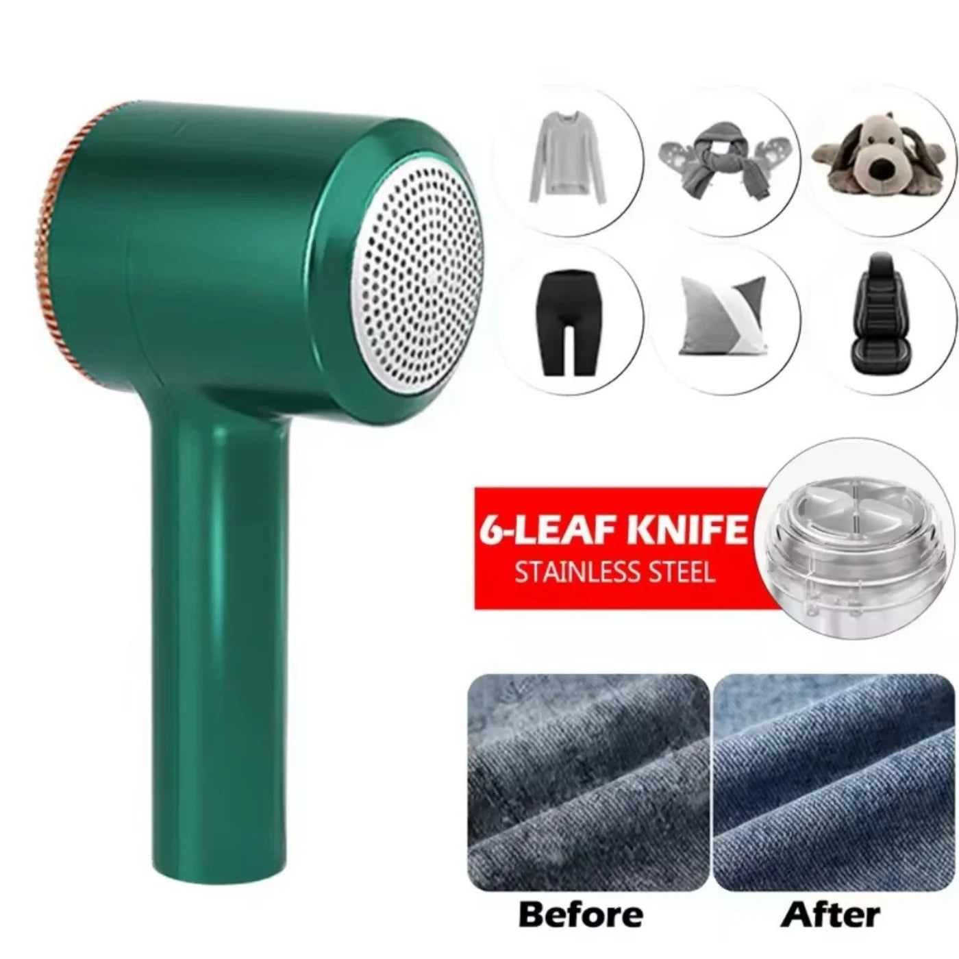 Electric Lint Remover | Rechargeable Anti-Pilling Fabric Shaver for Clothes & Sweaters - Livine Store