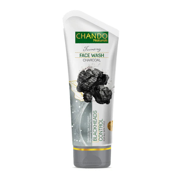Face Wash | Chando Naturals Charcoal Blackheads Control Face Wash 100ml Daily Cleanser for Oily and Combination Skin - Livine Store