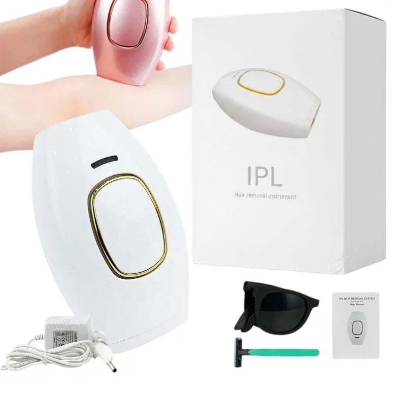 IPL Laser Hair Removal Device  | Permanent Hair Reduction Epilator | Painless Body Hair Remover - Livine Store