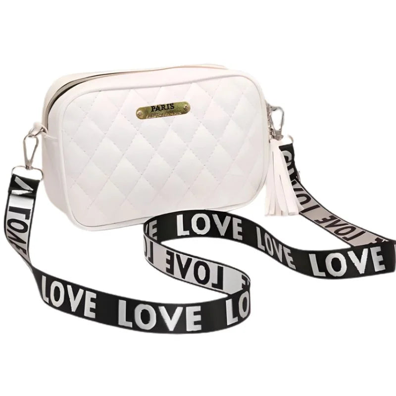 White Leather Handbag for Girls & Women | Stylish Shoulder & Crossbody Bag | Daily Use & Gift - Livine Store