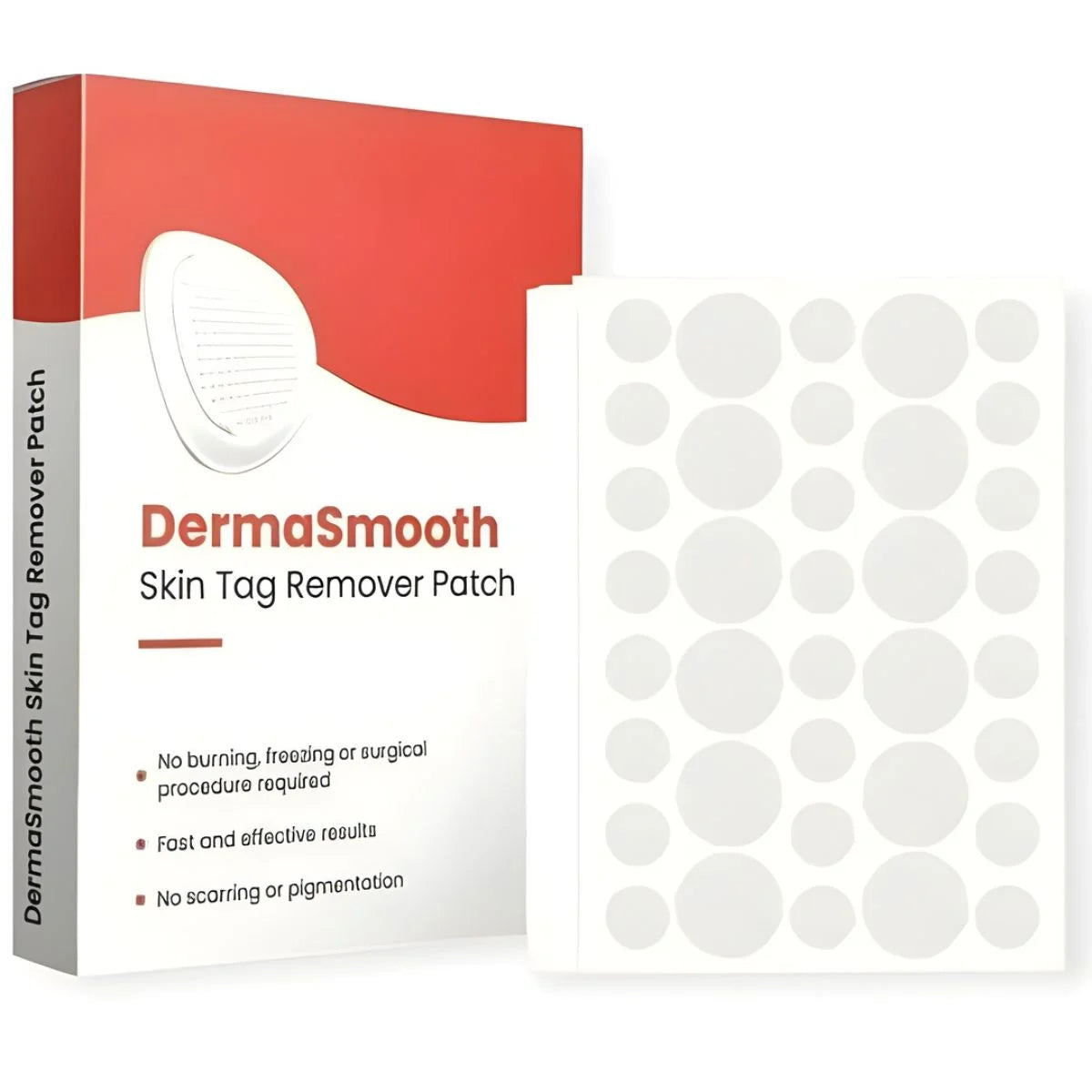 DermaSmooth Skin Tag Remover Patch |  Fast, Safe & Painless Skin Tag & Mole Removal | Nano-Microneedle Technology | 72 Patches - Livine Store