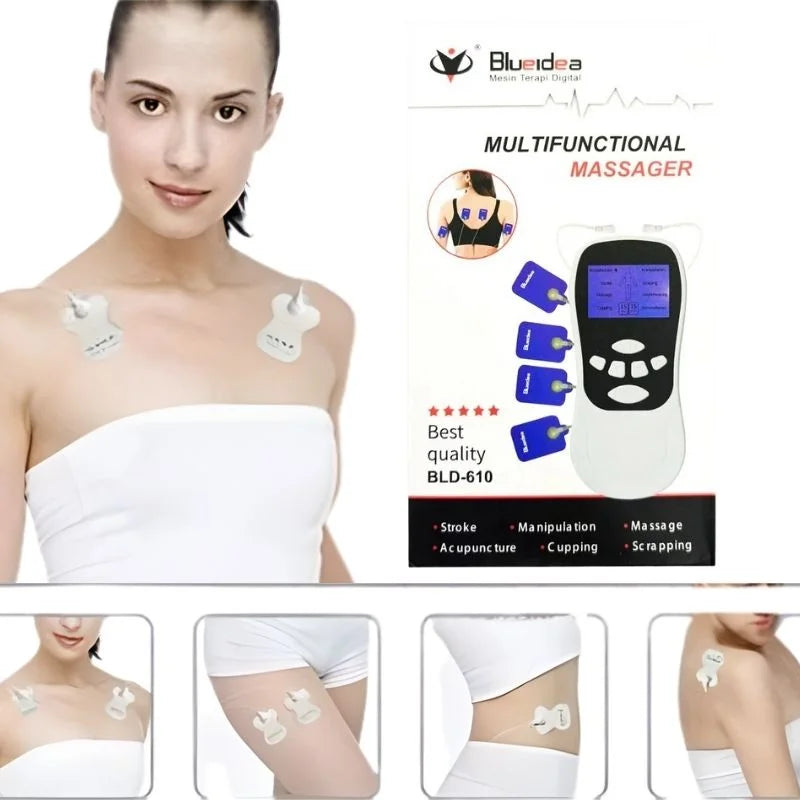 Digital Multifunctional Massager | Model  BLD-610  | Multifunctional Electric Pulse Massager for Pain Relief, Muscle Relaxation & Body Massage - Livine Store