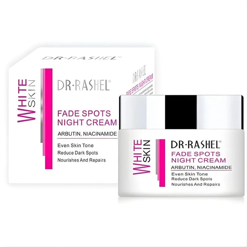 Dr. Rashel White Skin Fade Spots NIGHT Cream | Brightening & Hydrating Night Formula with Arbutin & Niacinamide | Imported - Livine Store