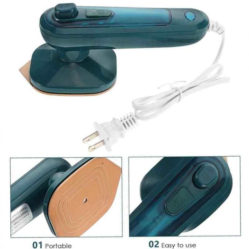 Portable Mini Steam Iron | Handheld Garment Steamer Wrinkle Remover Travel-Friendly - Livine Store