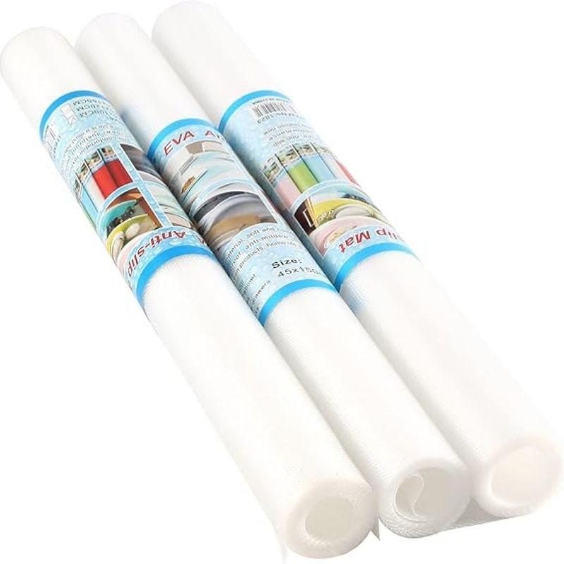 Anti-Slip Fridge & Shelf Mat | Waterproof Washable Liner for Kitchen Drawers Cabinets | White - Livine Store