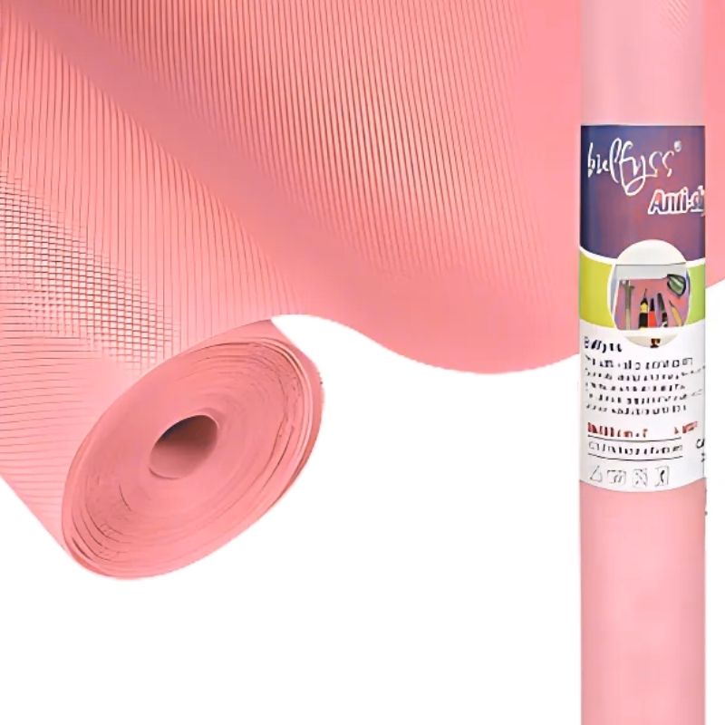 Anti-Slip Fridge & Shelf Mat | Waterproof Washable Liner for Kitchen Drawers Cabinets | Pink - Livine Store