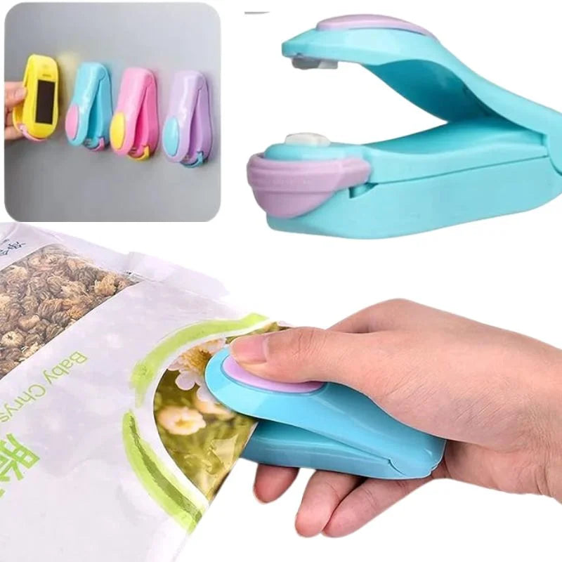Portable Mini Heat Sealing Machine | Snack Bag Sealer | Handheld Resealer | Random Color - Livine Store