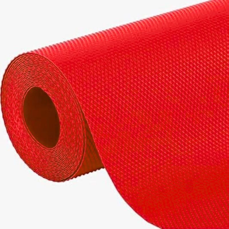 Anti-Slip Fridge & Shelf Mat | Waterproof Washable Liner for Kitchen Drawers Cabinets | Red - Livine Store