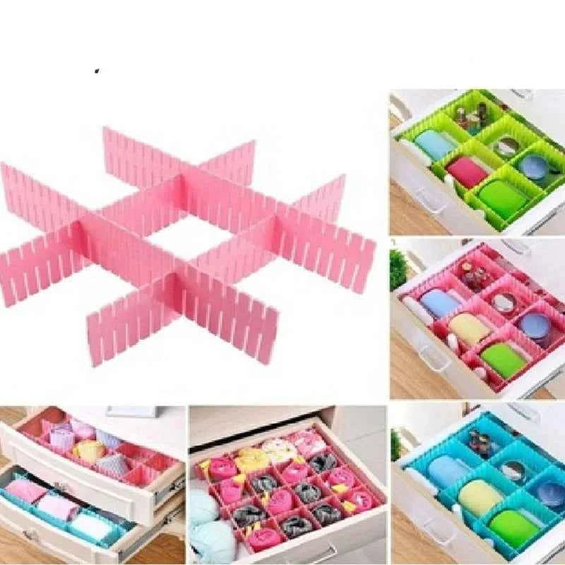 Drawer Organizer Board Storage Box | Adjustable Clapboard Divider Set | 4 Pcs - Livine Store