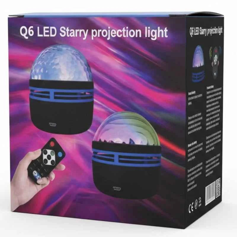 Q6 Mini LED Starry Projection Light with Remote Control | USB Galaxy Night Lamp - Livine Store