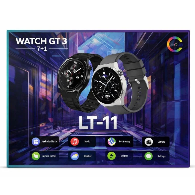 LT-11 GT 3 Smart Watch | 1.3" Touchscreen, Fitness Tracker, Heart Rate & Notifications - Livine Store