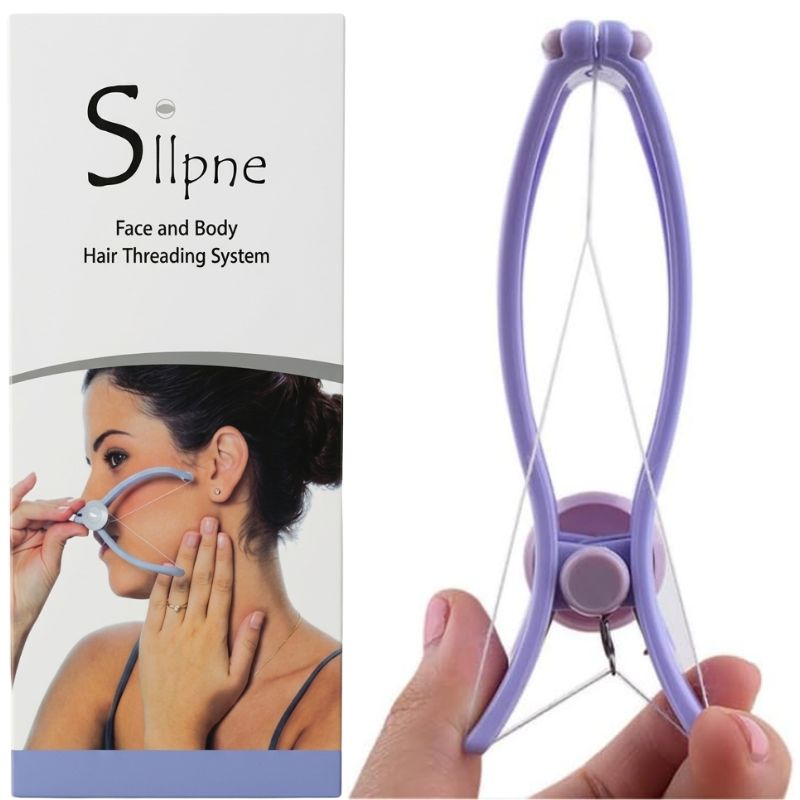Sipne Face and Body Hair  Threading System | Cotton Threading Device for Eyebrows Face & Body | Random Color - Livine Store