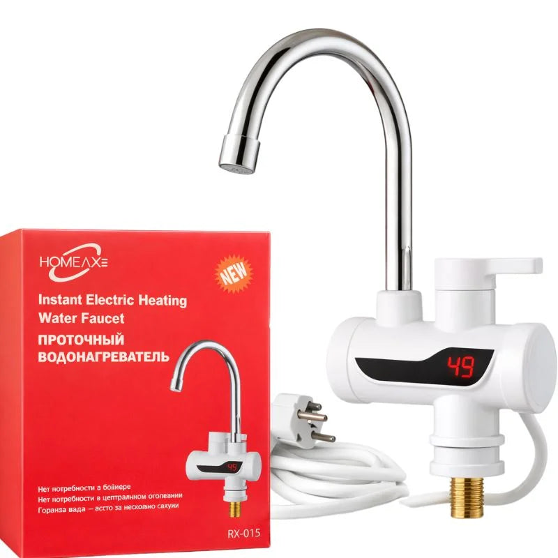 Electric Instant Heating  Faucet  | Digital Temperature Display | Plastic handle |  Kitchen & Bathroom Hot Water Tap - Livine Store
