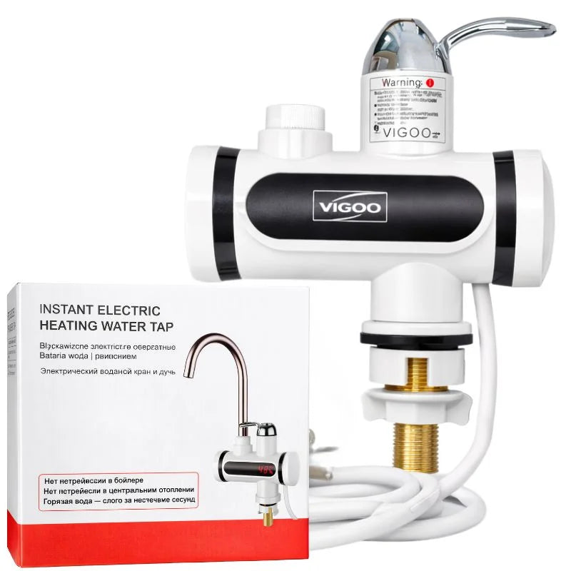 Premium Electric Instant Heating  Faucet  | Digital Temperature Display | Metal handle |  Kitchen & Bathroom Hot Water Tap - Livine Store