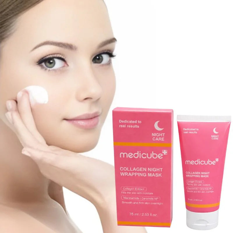 Medicube Collagen Night Wrapping Mask |  Overnight Elasticity & Hydration Peel-Off Mask - Livine Store