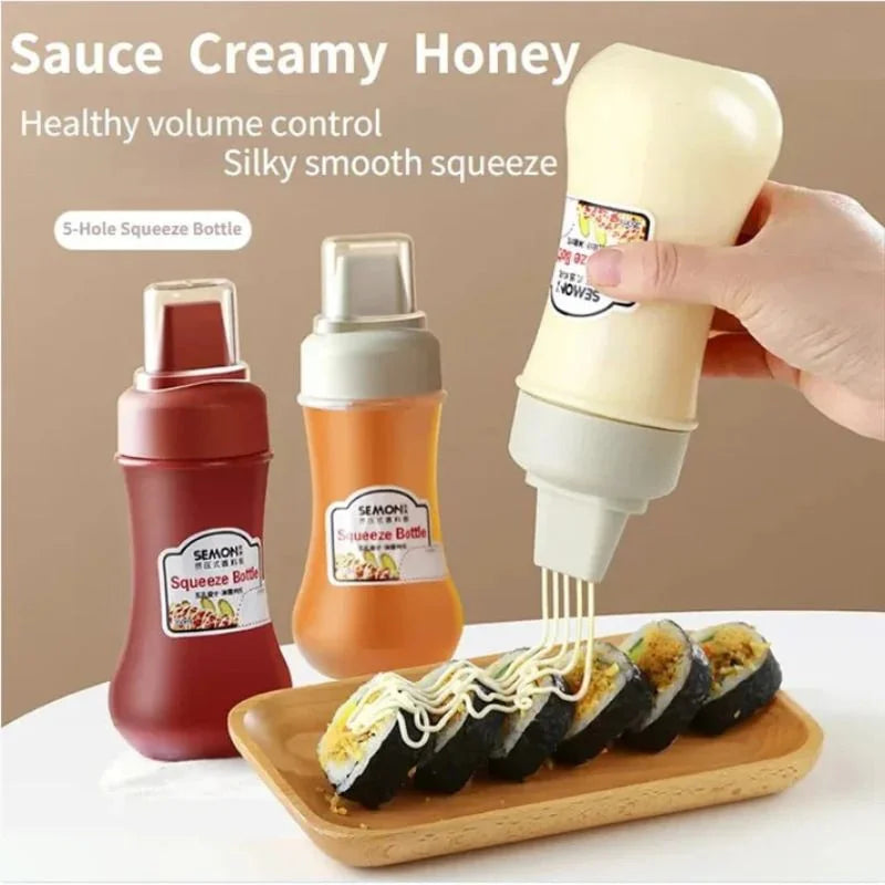 5 Hole Squeeze Sauce Bottle