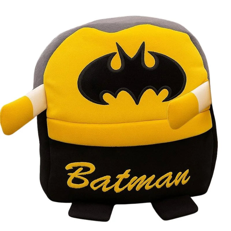 Cute Plush Batman Character Backpack | Stuffed School Bag & Gift for Kids - Livine Store