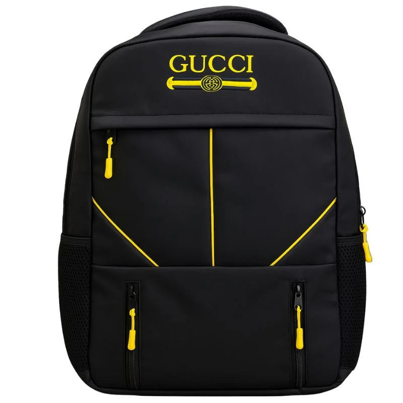 Multi-Functional Travel Backpack | Business Daypack with Laptop Compartment | Black & Yellow - Livine Store