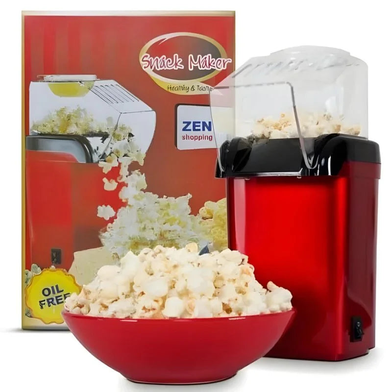 Oil Free Mini Popcorn Maker  | Hot Air Popcorn Machine | Electric Popcorn Popper for Home & Kids | 1200W - Livine Store