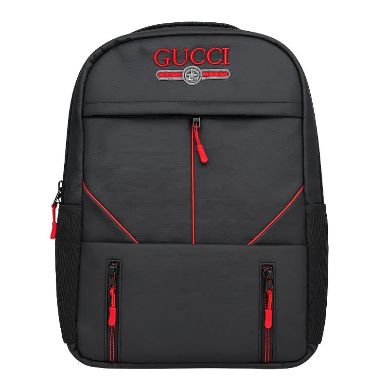 Multi-Functional Travel Backpack | Business Daypack with Laptop Compartment | Black & Red - Livine Store