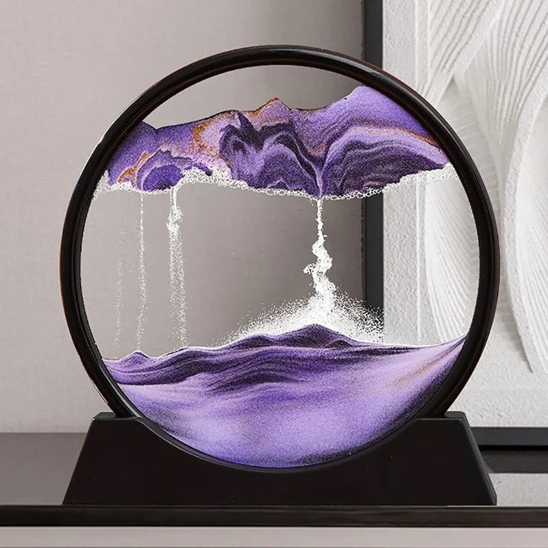 3D Dynamic Deep Sea Sandscape with Display Stand