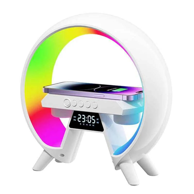 BT-3401 LED Wireless Charging Speaker & Atmosphere Lamp | RGB Night Light | Bluetooth Speaker | Fast Wireless Charger - Livine Store