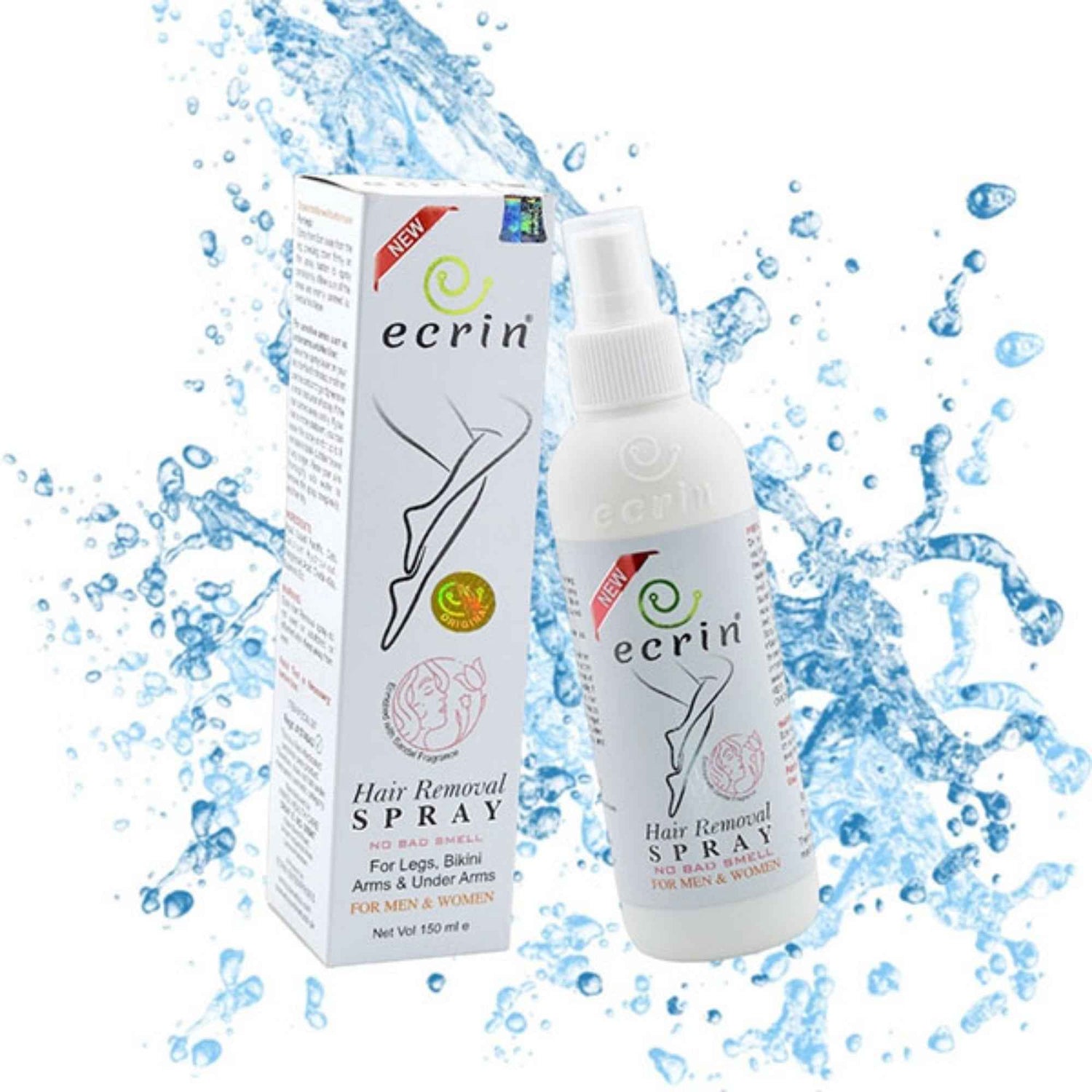 Ecrin Hair Removal Spray for Men & Women | Fast, Gentle Hair Remover 100ml - Livine Store