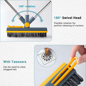 Multi-Functional 360° 2in1 Wiper Brush & Mop - Livine Store