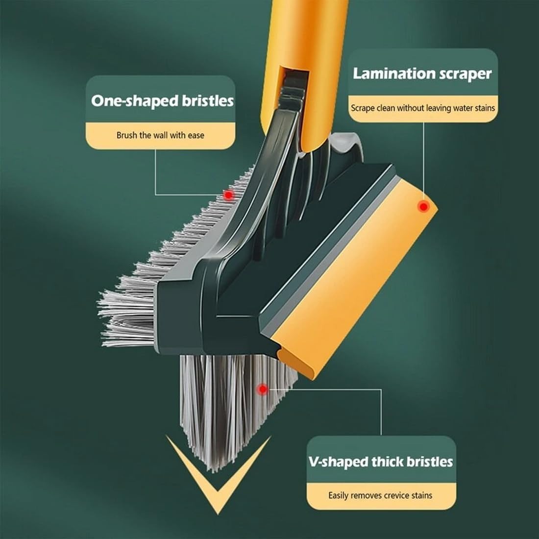 Multi-Functional 360° 2in1 Wiper Brush & Mop - Livine Store